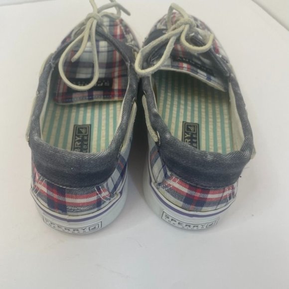 Sperry‎ Washed Plaid Boat Shoes Women's Size 6.5 M - Picture 4 of 8